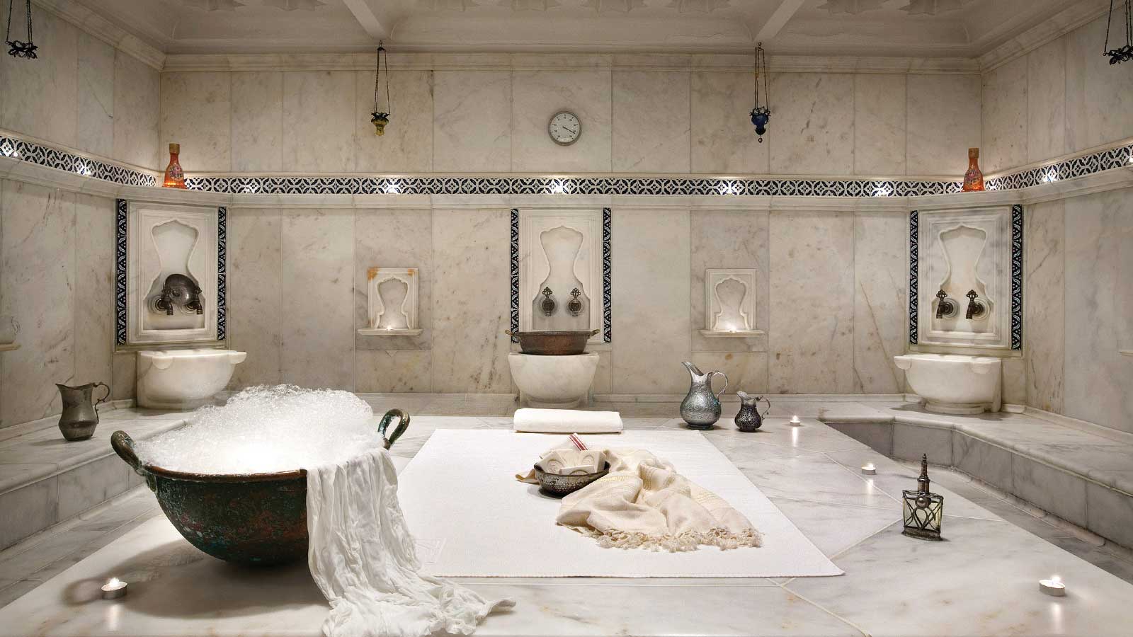 Traditioneel Turks bad in onze hammam
